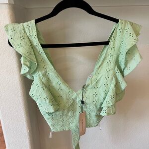 NWT BCBG Eyelet Top